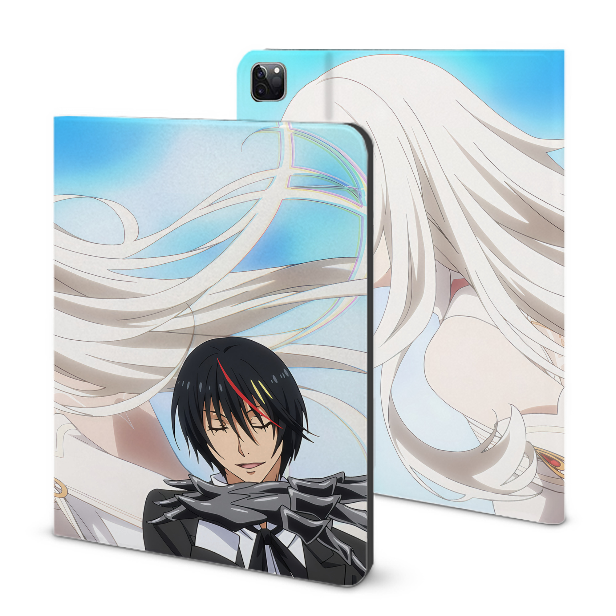 （画像用） 転スラ Regarding Reincarnated to Slime IPad ケース ブック型 PUレザー TPU 耐衝撃 軽量 薄型 ペン収納なし 全面保護 IPad 各モデル対応